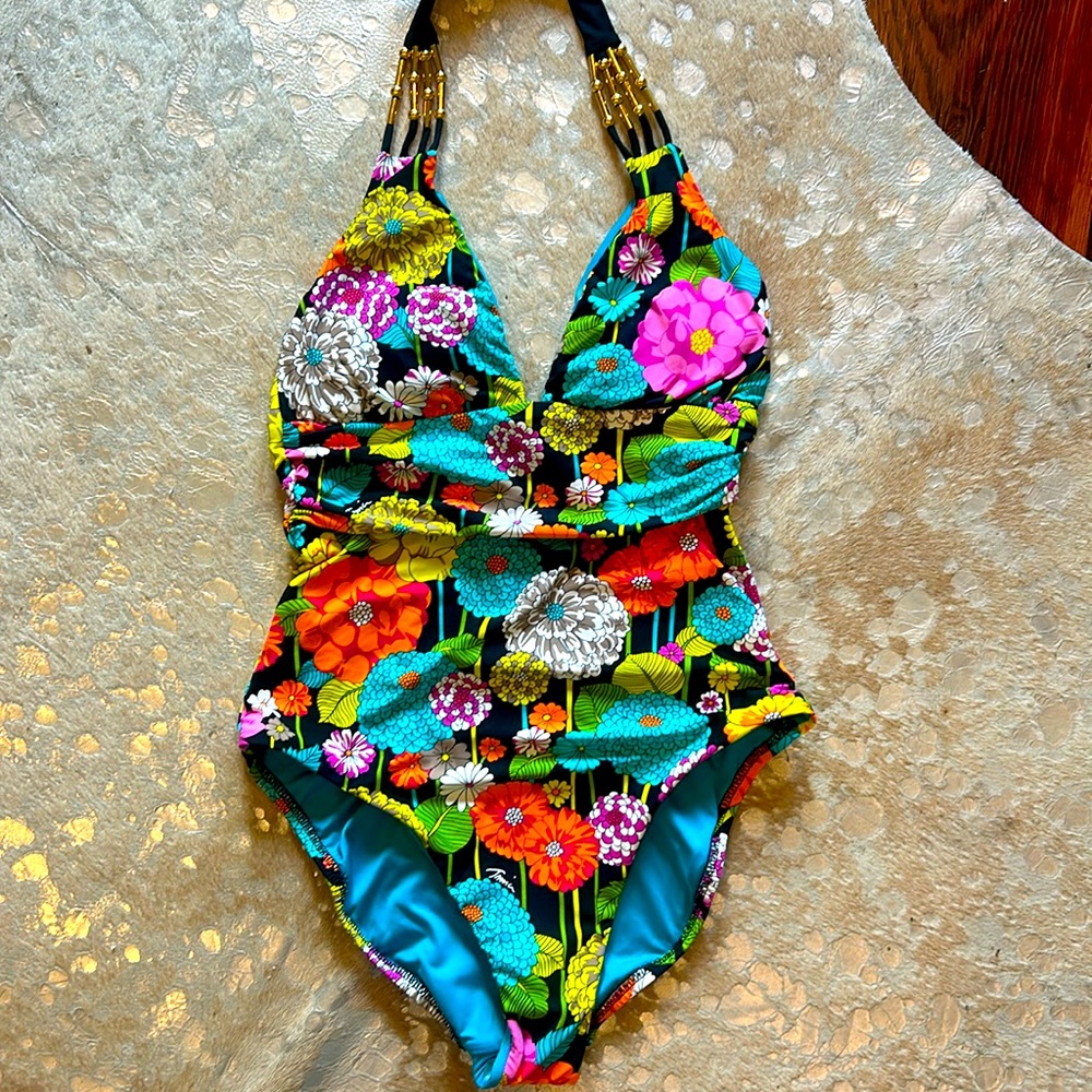 Trina Turk Santiago Halter One piece new without tags, Size 6. Perfect condition